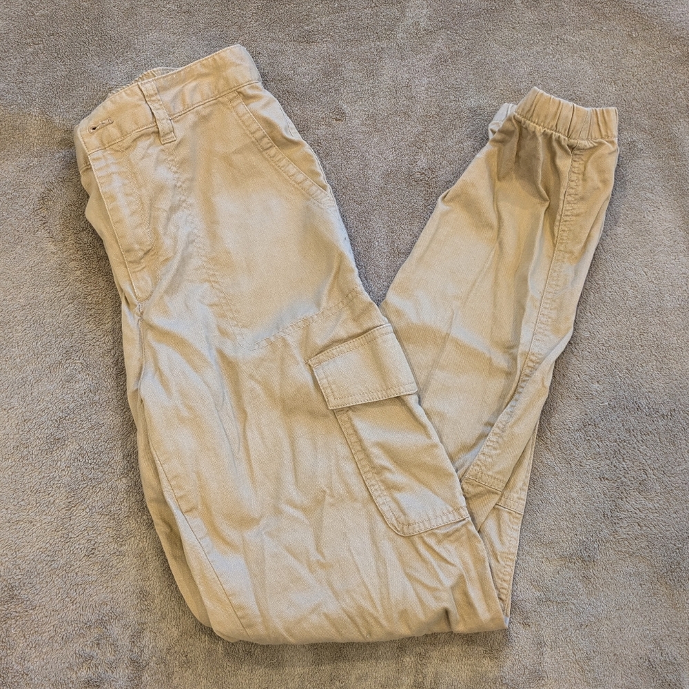 Women's Gap Girlfriend Jogger Pants In Tan, Size 4 Tall